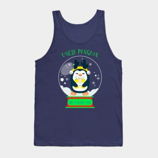 Matching Family Christmas, Smart Uncle Penguin Tank Top